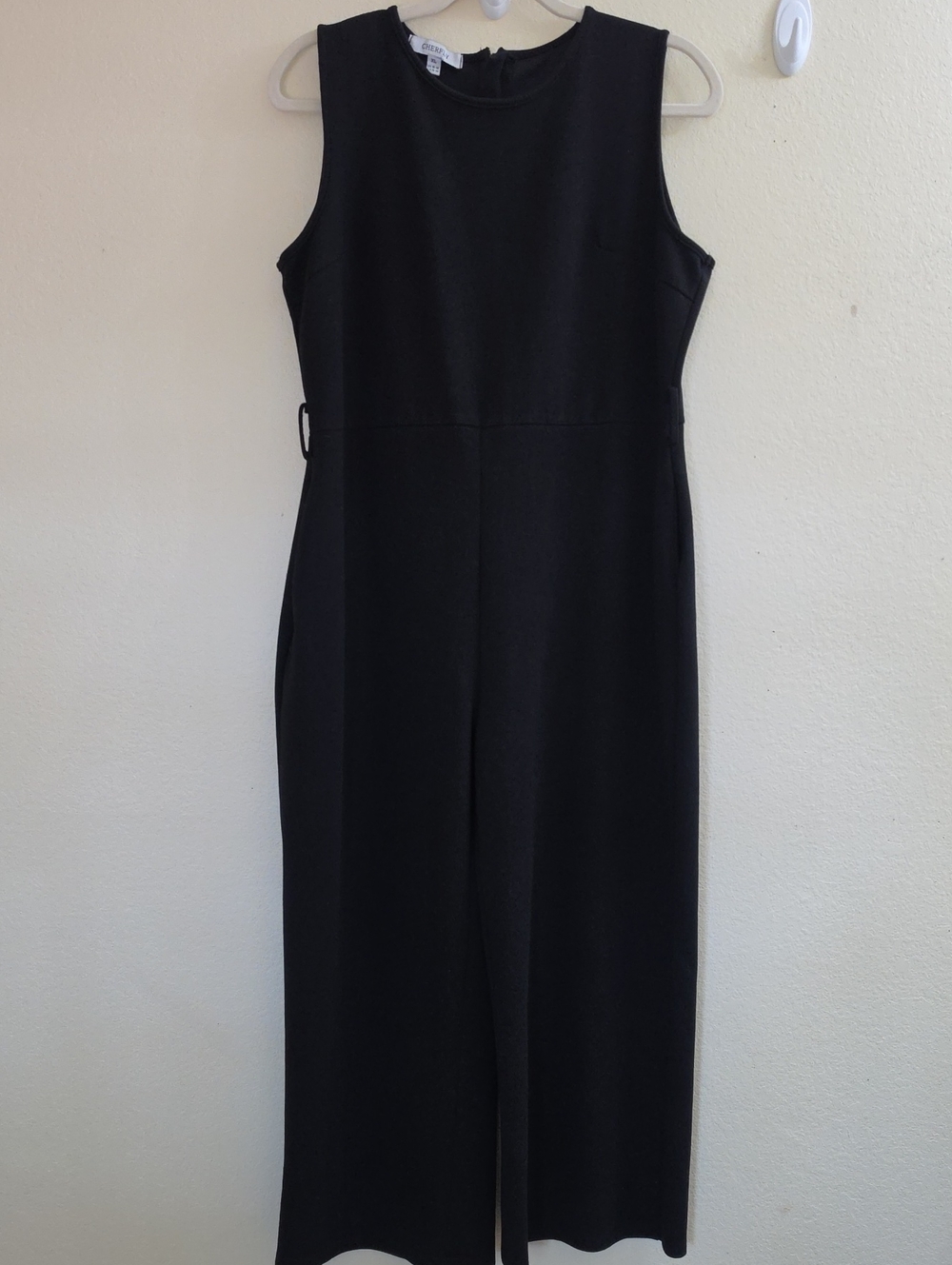 Elegant Black Wide-Leg Jumpsuit, XL (16/18)